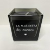 Personnalisable : BOUGIE NOIRE PARFUMEE CARREE