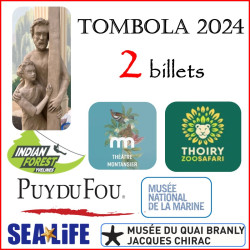 2 BILLETS DE TOMBOLA